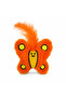 Soothing Butterfly Cat Toy – Furry, Plush, Embroidered 11X11 cm