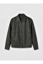 Vizyon New Season Black Regular Fit Men's Leather Look Jacket - 5