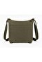 Unisex Vintage Covered Canvas Shoulder Bag Crossbody Khaki - 3