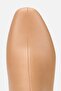 Woman's pink buckled thick heeled boots - 5