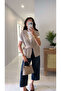 Lidya Stone Belted Knitted Vest - 5