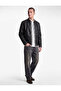 Long Sleeve Shirt Collar Pocket Zipper Faux Leather Jacket