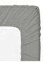 Single Size Fitted Sheet | Soft 400TC Sateen Cotton Material | Dark Grey Color | 1 Fitted - 6