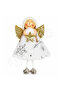 Christmas Snow Angel with Gold Star Pattern 13 cm - 2