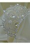 Wedding Engagement Chinese Bridal Crown - White -