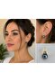 Women's Gray Pearl Steel Earrings