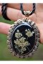 Real Flower Handmade Necklace - Black - - 3