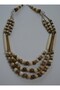 Real Bone Ethnic Tibetan Design Necklace - Brown - - 4