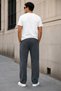 3-Threaded, Raised Cotton, Oversized, Comfortable, Pocketed, Smoked Sweatpants - 6
