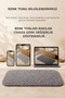 Non-Slip Gel Based Washable Plush Soft Textured Decorative Single Bath Mat 60X100 cm - 8