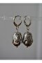 Black Pearl Earrings - Silver Color - - 2