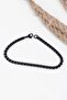 Black Round Chain Men's Steel Bracelet