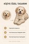 Golden Retriever Figured Asymmetrical Food Mat with Non-Slip Base, Washable 50X80 cm - 5