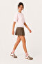 Waist-Slit Cotton Knitted Blouse Lub0399 Sugar Pink - 2