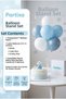 Snowflake Themed White and Blue Number Candle and Balloon Stand Set - Birthday Party Decorations (0-9 Years) - 3