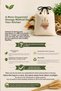 | 5 Pieces |   Multi-Purpose Printed Legume Pouch Nuts Pouch and Dried Food Pouch - 100% Cotton Raw Cloth Fabric |   Model-05 | - 4
