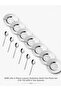 6-Piece Simple Luxury Stainless Steel Tea Plate Set & 6 Plain Tea Spoons (18/10) - 5