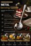 Metal Perforated Serving Spoon Stainless Steel Strainer Spoon Pasta Vegetable Serving Tool - 1 Pc - 2