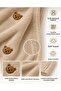 Bear Embroidered Welsoft 90*100 cm Baby Blanket - Brown Beige - 2
