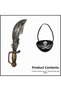 Mey Import ®   Pirate Sword and Eye Patch Set Antique Style (Suitable for Children & Adults) - 2
