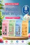 8 Pack Mini Pocket Wet Wipes 64 Sheets Portable Practical Hygiene Set Alcohol-Free Paraben-Free