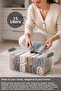 6 Pieces 15Lt Elora Organizer Box - Multi-Purpose Storage Box with Lockable Lid for Cabinets Gray - 4
