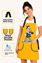 Kitchen Apron Set of 2 for Women and Men, Stain-Resistant, Water-Repellent, Printed, Colorfast Fabric Apron - 3