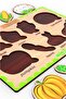 Wooden French Vegetables-professions-shapes-numbers Set of 4 Educational-tutorial Puzzle - 7