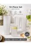 400 ml Sand Polycarbonate Glass Set of 10 – Water and Cold Drink Glass