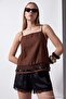 Brown Blouse Twoss26Bz01123 - 3