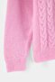 Pink Girls' Sweater Tkdaw27Kz00012 - 3