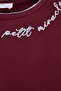 Bordo-Açık Mavi Slogan Örme T-Shirt TKDAW26TS00011 - 5