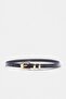 Black Gold Buckle Women's Double Belt Takaw27Ke00015 - 2