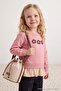 Powder Thick Girls' Crew Neck Embroidered Knitted Sweatshirt Tkdaw27Sw00038