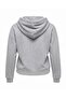 Gri Melanj Premium Kapüşonlu Fermuarlı Oversize İnterlok Örme Hırka/Sweatshirt TWOAW27SW00018 - 8