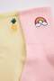 Yellow Pink Girls' 2-Piece Socks Tkdaw27Co00007 - 2