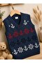 Anchor Patterned Baby Sweater - 3