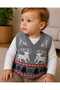 Deer Patterned Baby Sweater