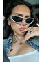 Y2k Sunglasses Silver - Black - 2