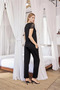 Short Sleeve and Lace V-Neck Pajama Set - 6