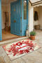 Door Mat 45X70Cm Non-Slip Base Decorative Indoor Outdoor Red Christmas Door Decoration