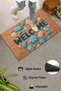 Door Mat 45X70Cm Non-Slip Base Decorative Indoor Outdoor Colorful Mussels and Stones - 4