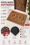 Welcome to Our Nest Birds Themed Welcome Home Office Workplace Door Mat 45X70Cm - 4