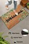 Door Mat 45X70Cm Non-Slip Base Decorative Indoor Outdoor Eucalyptus Leaves - 3