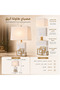 Highpoint Table Lamp with Functional and Attractive Design for Everyday Use in the Home, White - 2
