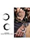 Dark Moon Star Pattern Long-lasting Waterproof Temporary Tattoo Sticker Semi-Permanent Fake Tattoo S - 4