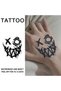 KJ161 1Pcs Ghost Face Waterproof Temporary Tattoo Stickers Long-lasting Waterproof for One to Two We