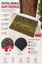 Geometric New Year Christmas Themed Welcome Doormat 45X70Cm - 4