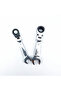 8mm Mini Short Handle Ratchet Wrench With Movable Head Quick Dual-purpose Open End Wrench Hardware T - 6