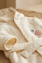 Cute Cloud and Flower Patterned 100% Cotton Baby Bathrobe Set for 0-2 Years Old, Boxed - 2